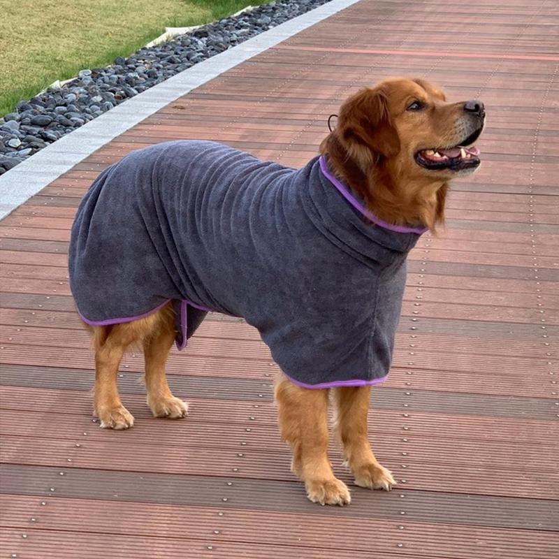 Adjustable Quick-Dry Pet Bathrobe