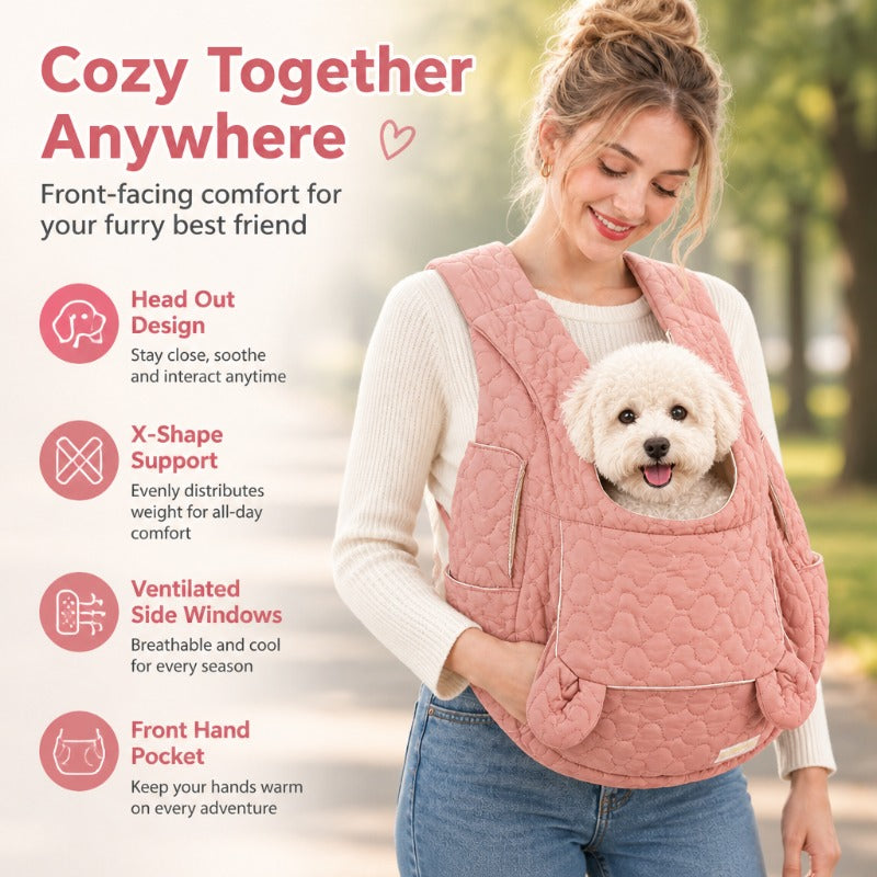 Ergonomic Front Pet Carrier Vest