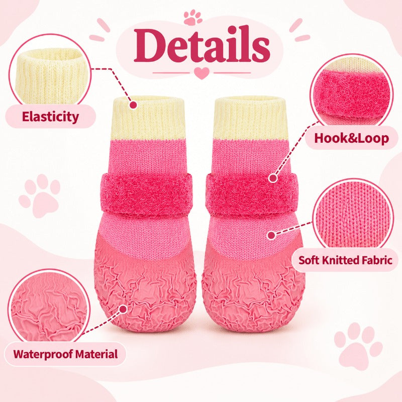 Waterproof Knit Dog Booties