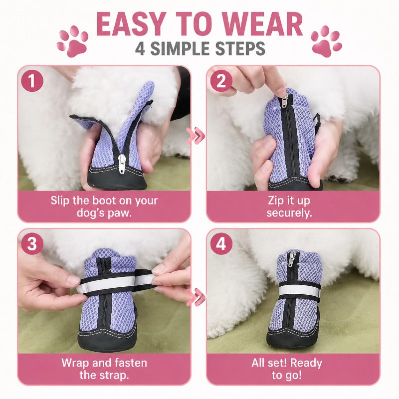 Breathable Mesh Dog Boots