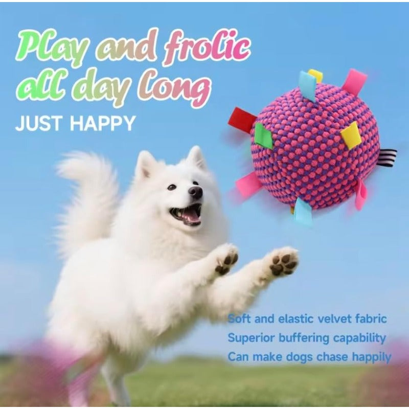 Interactive Plush Dog Toy