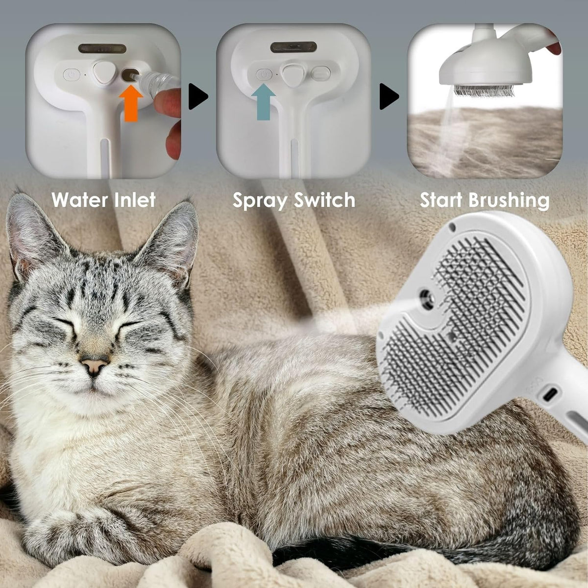 Yopoll Mist Massage Brush