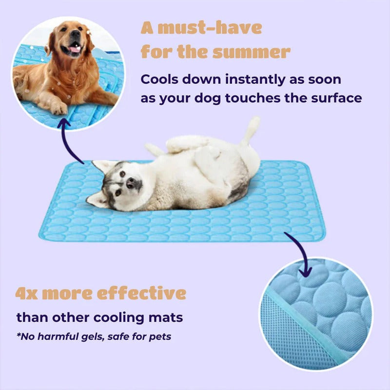 Portable Pet Cooling Mat – No Gel, No Freeze, Just Instant Relief