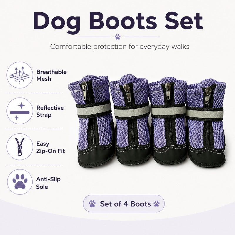 Breathable Mesh Dog Boots