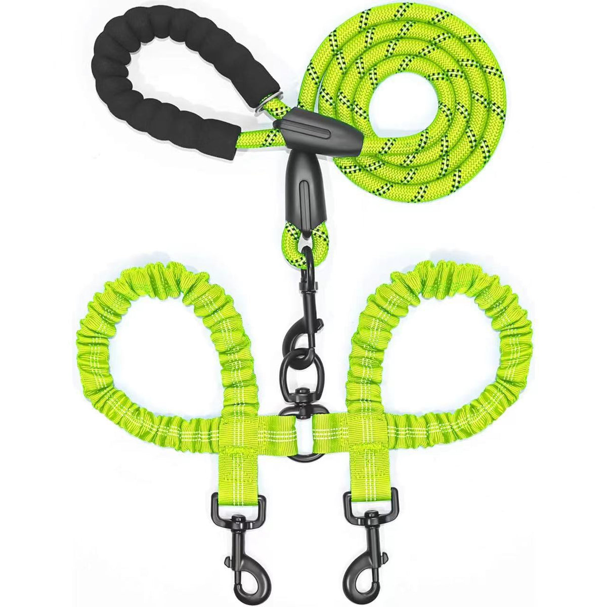 Heavy Duty Dog Leash with Shock Absorbing Bungee