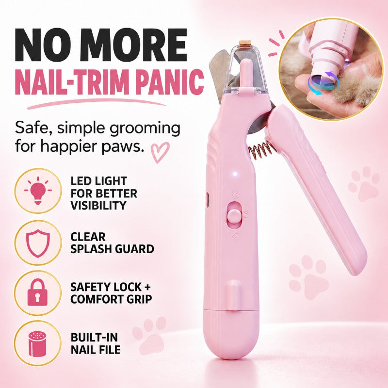 2-in-1 LED Pet Nail Clipper