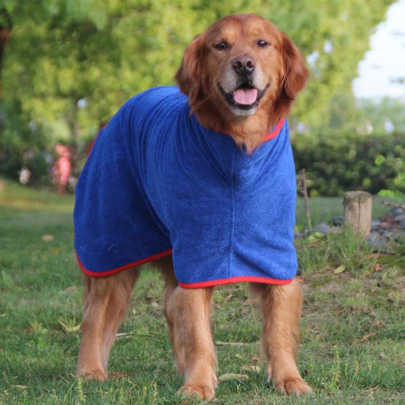 Adjustable Quick-Dry Pet Bathrobe