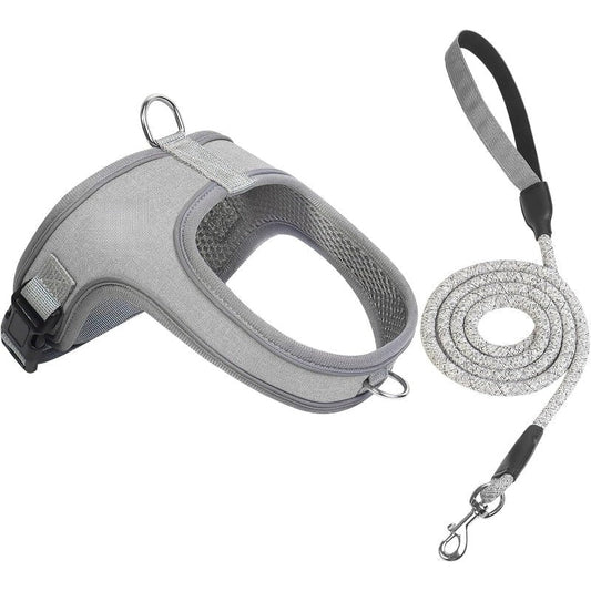 YoPoll Breathable Dog Harness with Reflective Leash